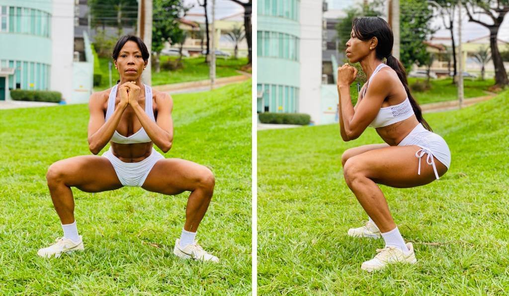 Agachamento exercício para treino funcional
